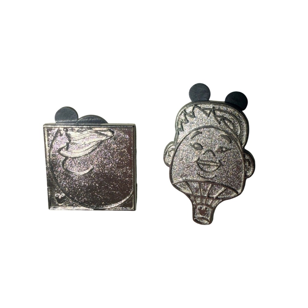 Disney Hidden Mickey Chaser Pin Lot Ursula Russell Up Villains Silver